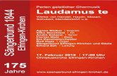 „Laudamus te“ · 2019. 3. 10. · Missa brevis in C „Spatzenmesse“, KV 220 - Kyrie - Gloria - Credo - Sanctus - Benedictus -Agnus Dei Wolfgang Amadeus Mozart _____ So sind