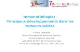 Immunothérapies : Principaux développements dans les ...mao-monaco.org/2019/wp-content/uploads/2019/04/14h...Etude rétrospective ! Perier-Muzet, JAMA Dermatology 2017. Casaluce,