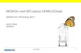 SESKOn rooli IEC:ssä ja CENELECissä · 2017. 9. 14. · HD-harmonisointiasiakirjat – HD 6xxxx (saman numeroiseen IEC-standardiin perustuva eurooppalainen harmonisointiasiakirja,