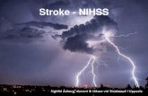Stroke - NIHSS · 2020. 6. 10. · • Innehåller delar av neurologstatus. Utför i ordningsföljd. Undvik coachning. Bedöm vad patienten gör. Medvetandegrad • Vakenhetsgrad