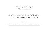 4 Concerti à 4 Violini TWV 40:201−204 - IMSLPconquest.imslp.info/files/imglnks/usimg/1/1e/IMSLP17772... · 2008. 7. 2. · Georg Philipp Telemann 4 Concerti à 4 Violini TWV 40:201−204