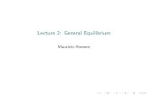 Lecture 2: General Equilibriummauricio-romero.com/pdfs/EcoIV/20211/Lecture2.pdfLecture 2: General Equilibrium Cobb-Douglas Using calculus Perfect substitutes Perfect complements Using