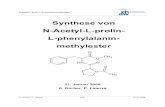 Bericht - N-Acetyl-L-prolin-L-phenylalaninmethylestermolekuelwald.square7.ch/biblio/Organische%20Chemie%20... · 2015. 11. 2. · N-Acetyl-L-prolin-L-phenylalaninmethylester A. Gürber