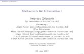Mathematik für Informatiker IMathematik f¨ur Informatiker I Algebraische Grundlagen Beispiel A-1.4 (Nichtkommutativer Monoid) Alle Worte bzw Zeichenketten A∗ ¨uber einem gegebenen