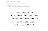 Raportul Consiliului de Administraţie la data de 31.12 CA 31.12... · 2021. 1. 23. · comercianţilor de produse agroalimentare, sectorizate pe grupe de produse. Pieţele agroalimentare
