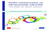 Vodič ustanovama za obrazovanje odraslih... · 2020. 7. 8. · VODIČ USTANOVAMA ZA OBRAZOVANJE ODRASLIH 3 Od ideje do javne isprave PREDGOVOR Republika Hrvatska ima stoljetnu tradiciju