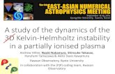A study of the dynamics of the 3D Kelvin-Helmholtz instabilityeanam6.khu.ac.kr/presentations/4-2.pdfThe Magnetic Kelvin-Helmholtz instability in partially ionised plasma Fundamental