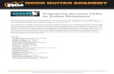 Programma CCR by Montalbano - rockguitaracademy.com€¦ · Improvvisazione • Improvvisazione tonale • Improvvisazione modale • Analisi armonica del brano Rock Guitar Academy