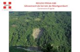 RD1212 PR14+100 Glissement de terrain de Montgombertrisknat.org/wp-content/uploads/2017/09/C2ROP_rencontreMOA3_6_… · Glissement de terrain de Montgombert Commune d’Ugine. Rappel