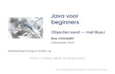 Java voor beginners - Universiteit GentProgrammeren in Java met BlueJ (6de editie), Barnes & Kölling, Pearson Education, ISBN 978-90-430-3499-9 Ontwikkelaar van BlueJ is één van