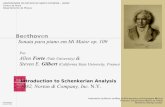 Beethoven Sonata para piano em Mi Maior op. 109hugoribeiro.com.br/biblioteca-digital/Forte_Gilbert... · 2017. 10. 17. · Beethoven, Sonata in E maior, Ill: Theme Andante molto cantabile