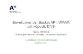 Sovelluskerros: Socket API, WWW, sähköposti, DNS · kevät 2011 . Luennon sisältö 1. Socket (pistoke)-rajapinta 2. HTTP: Miten edellisen luennon viestit siirtyvät koneesta (solmusta)