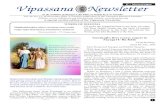 E - Newsletter Vipassana ewsletter...Vipassana ewsletter n he aiin Sayagyi U Ba Khin a agh y S ena E - Newsletter 1 Respected Goenkaji and Mataji explaining Dhamma and giving metta