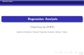Regression Analysis - National Tsing Hua Universitymx.nthu.edu.tw/~cking/Statistical Inference/Regression... · 2020. 3. 2. · Regression Analysis Finite Sample Theory Projection