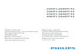 00 PHILIPS COVER 10102952-53-54-55...English - 3 - Use Your TV Remote Control 1. Standby: Switches On / Off the TV 2. Text: Displays teletext (where available), press again to superimpose