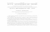 An.etvol.XCIX 4Maii2007 N.5 ACTA APOSTOLICAE SEDIS 2007.pdf · 2021. 1. 15. · 314 ActaApostolicaeSedis–CommentariumOfficiale magistris, quas antea instituerat, in nativa urbe