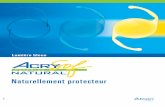 Alcon France - Acrysof, brochure scientifique...1. Young R.W., Solar radiation and age related macular degeneration. Surv Ophthalmol 1988; 32: 252-69. 2. Ham W.T., Mueller H.A., Ruffolo