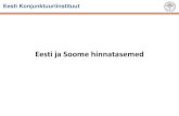 Eesti ja Soome hinnatasemed - Eesti Konjunktuuriinstituut...takso (lennujaamast) sõidukilomeetritasu 2,00 3,85 0,79 4,0 8,5 1,4 +100% +120% +77%. Eesti Konjunktuuriinstituut Helsingi