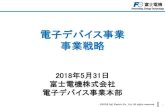 電子デバイス事業 事業戦略 - IR Webcasting...2018/05/31  · ©2018 Fuji Electric Co., Ltd. All rights reserved. 0 2018年5月31日 富士電機株式会社 電子デバイス事業本部