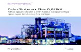 Cabo Sintenax Flex 0,6/1kV - Prysmian Group...espaço de construção e eletroduto em espaço de construção. Podem ser instalados em ambientes onde ocorre lavagem com água sob pressão,