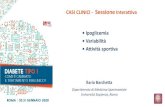 CASI CLINICI - Sessione Interattiva - SID Italia...CASI CLINICI - Sessione Interattiva • Ipoglicemia • Variabilità • Attività sportiva Gestione del diabete di tipo 1: un bilancio