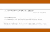 ハローパワースペクトルとRSD - Kyoto Uatsushi.taruya/Workshops/Bi...ハローパワースペクトルとRSD Yosuke Kobayashi in collaboration with Takahiro Nishimichi &
