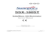 LIT-044A SUNOPTIC SURGICAL 180 WATT SOLARMAXX SERVICE … · 2017. 9. 15. · 180 WATT XENON SERVICE MANUAL LIT044Sunoptics Surgical Rev. A (English) Page 3 of 12 INTRODUCTION This