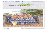 Gemeinde Beckingen - beckin9en gute aussichten · 2018. 12. 14. · - Am Wochenende von Samstag 08.00 Uhr bis Montag 08.00 Uhr - An jedem Feiertag von 08.00 Uhr bis um 08.00 Uhr des