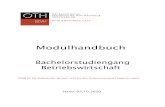 Modulhandbuch - OTH Regensburg...2020/10/02  · Methoden die folgenden Lernziele erreicht: Fachkompetenz Die Studierenden verfügen über grundlegende Kenntnisse aus der beschreibenden