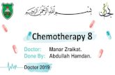 Doctor: Manar Zraikat. Done By: Abdullah Hamdan....Done By: Abdullah Hamdan. Chemotherapy 8 Doctor 2019 2 Erythromycin is among a group of antibiotics which is called Macrolides. Macrolides