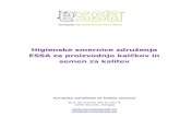 Higienske smernice združenja ESSA za proizvodnjo kalčkov insproutedseeds.eu/wp-content/uploads/2016/10/SANTE-2017... · 2017. 6. 14. · Dobre kmetijske prakse10: prakse, ki se