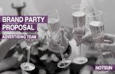BRAND PARTY PROPOSAL - notsun · 2018. 10. 24. · 01brand party proposal ... brand online service. brand party proposal