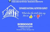 SORSOGON - enutrition.fnri.dost.gov.phenutrition.fnri.dost.gov.ph/site/uploads/2018_ENNS_Dissemination_Sorsogon.pdfPhilippines Sorsogon an 90% CI Philippines Sorsogon Lower Limit 177.6