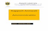 Rapport Annwali Amministrattiv - Local Government...oħra fil-Belt tal-Isla għaldaqstant il-Kunsill Lokali tal-Isla approva din l-attivita li, r-riċiviment tagħha jsir fi Ġnien