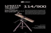 TÉLESCOPE LUNETTE 114/900 - Nature et Découvertes · • 3 • INTRODUCTION Le Mizar 114/900 est un télescope avec un diamètre de 114 mm. Il est équipé d’un trépied en alu-minium