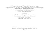 Homines, Funera, Astra Iacob... · 2014. 9. 29. · BAR International Series 2410 2012 Homines, Funera, Astra Proceedings of the International Symposium on Funerary Anthropology 5-8