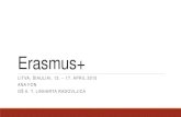 Erasmus+ · 2020. 11. 21. · - tema: „Živimo in jejmo zdravo“ - PP učenk o zdravi prehrani - prehranska piramida - zdrava proti nezdravi prehrani - besedišče, tvorba stavkov