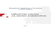 Nuspojave cijepljenja u Hrvatskoj u 2012. godini · 2016. 11. 8. · nuspojava, poput lokalne reakcije ili blago povišene tjelesne temperature, broj prijava blagih nuspojava treba