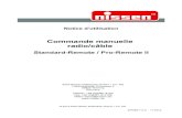 Commande manuelle radio/câble - Mercura · Commande manuelle (de version 6.03) Commande manuelle radio/câble 7 3 Commande manuelle (de version 6.03) La commande manuelle est équipée