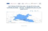 STRATEGIJA RAZVOJA URBANE AGLOMERACIJE SPLIT · 2016. 6. 19. · Geografski i geoprometni poloţaj ... Iz tog razloga administrativne granice Grada Splita nemaju svoj fizički ...