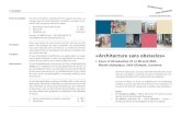 «Architecture sans obstacles» · 2020. 11. 19. · 15.15 . Logements adaptables et norme SIA 500 Valérie Ginier Aebersold. 16.00 Atelieronstructions c comprenant des logements.