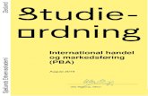 International handel og markedsføring (PBA) · 2019. 9. 11. · Professionsbacheloruddannelsen i international handel og markedsføring kræver beståede uddannelseselementer svarende