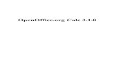 OpenOffice.org Calc 3.1 - Webs · OpenOffice.org Calc on taulukkolaskentaohjelma. Taulukkolaskentaohjelma on tietokoneohjelma, joka on tarkoitettu numeerisen datan käsittelyyn. Kaikki