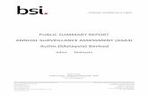 ANNUAL SURVEILLANCE ASSESSMENT REPORT - RSPO ......Public Summary Report – RSPO Annual Surveillance Assessment (ASA4) Page 12 Prepared by BSi Group Singapore Pte Ltd for Kulim (Malaysia)