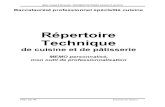 Répertoire Technique - Académie d'Aix-Marseille...(aspic, terrine, …), fond dassiette ± de verre, …glacer des pièces décorées (galantine, …) Consommé de bœuf, volaille,