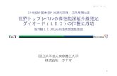 世界トップレベルの高性能深紫外線発光 ダイオード（LED） …web.tuat.ac.jp/~koukai/gakuho/2012/529/news2_siryou.pdfYole Development Report AlN系深紫外線LEDの広範囲な産業応用