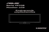 Seria VP228 Monitor LCD - Media Expert...Moitor D ASUS serii P22 1-1 1.1 Witamy! Dziękujemy za zakupienie monitora LCD ASUS®! Najnowszy szerokoekranowy monitor LCD ASUS zapewnia