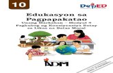 Unang Markahan Modyul 4 Paghubog ng Konsiyensiya Batay sa … · 2020. 10. 21. · Edukasyon sa Pagpapakatao – Grade 10 Alternative Delivery Mode Unang Markahan-Modyul 4: Paghubog