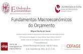 Fundamentos Macroeconómicos do Orçamento · 2019. 12. 18. · Fundamentos Macroeconómicos do Orçamento Fundamentos Macroecómicos do Orçamento, Miguel Rocha de Sousa, DECN-UE,