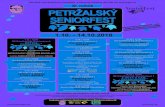 Seniorfest 2018 poster A2 - Petržalka...Peter LUHA ﬁ nalisti súťaže POP HIT a ďalší 1.10. | 16:00 DK Zrkadlový háj, Rovniankova 3 KYTICA POZDRAVOV * ZAHÁJENIE XI. ROČNÍKA